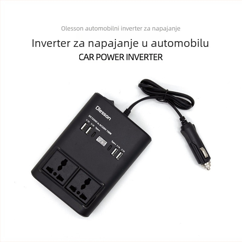 Automobilski inverter 150W, AC 220V, višenamjenski konverter napajanja s CNC detekcijom (Model 1662)