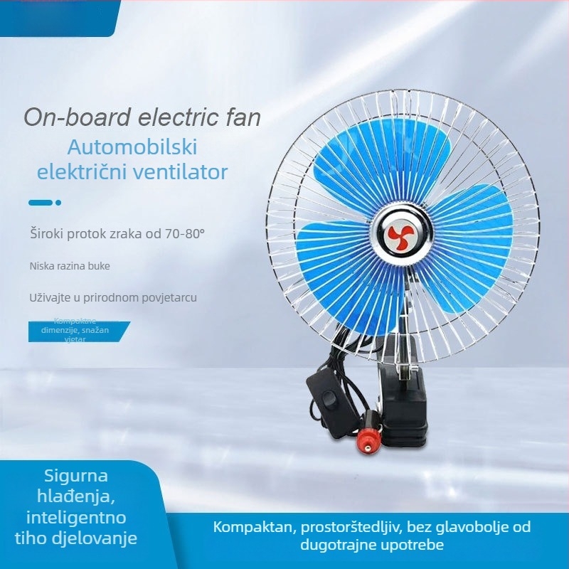 Automobilski ventilator – metalna konstrukcija, 21W, model Xc-001, prilagodba dostupna