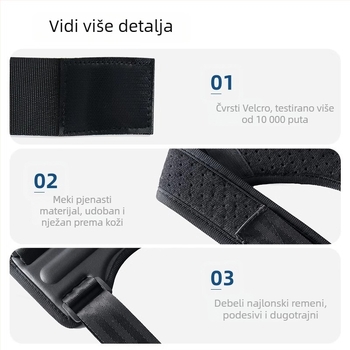 Korektivni pojas za odrasle muškarce – Y-oblik korekcijski model za leđa, poliester, trodimenzijsko grijanje, podrška leđima, 12 mjeseci garancije