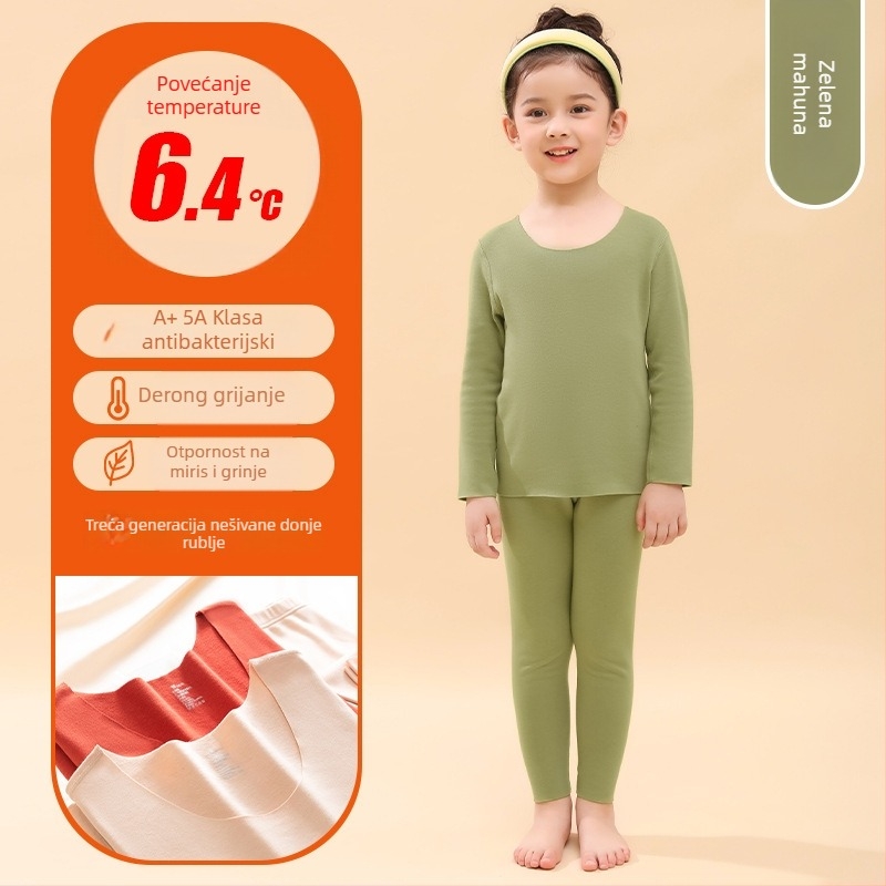 Dječji termalni set donjeg rublja – De Velvet tkanina, debeli, pamuk 33.3%, unisex, Zhuodun