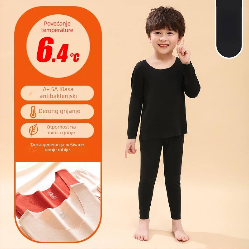 Dječji termalni set donjeg rublja – De Velvet tkanina, debeli, pamuk 33.3%, unisex, Zhuodun