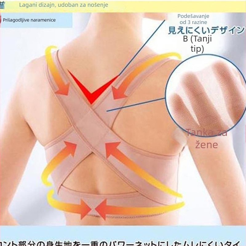 Korektor držanja za odrasle — nevidljiva potpora za sjedenje, korektor leđa, model Gx9823, brend Under the grid, 2018