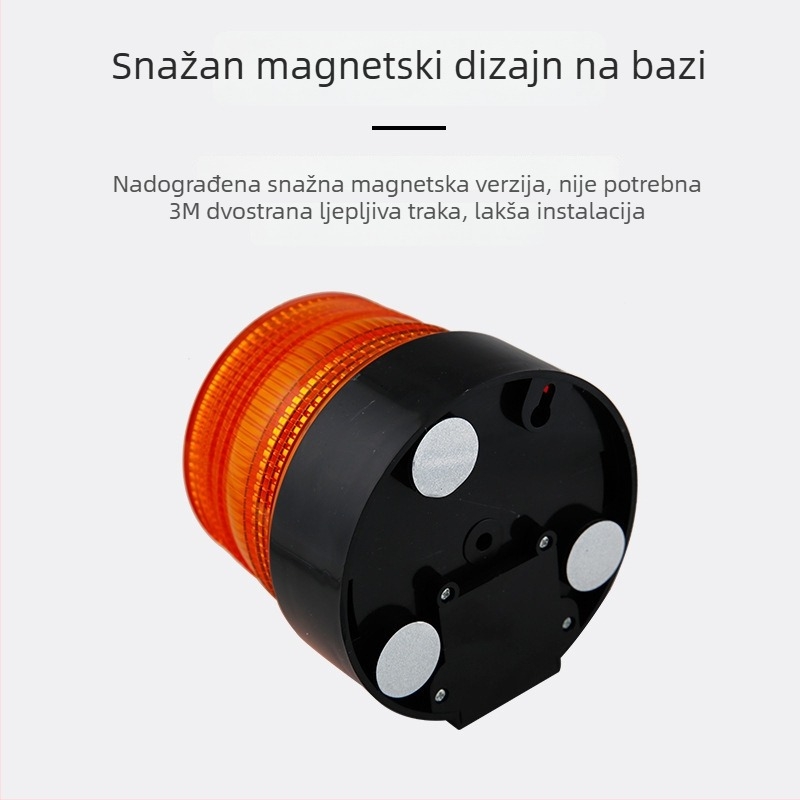 LED sigurnosno upozoravajuće svjetlo za školske autobuse i građevinska vozila sa strobo funkcijom, magnetsko montiranje, ultra jarko žuto stropno svjetlo