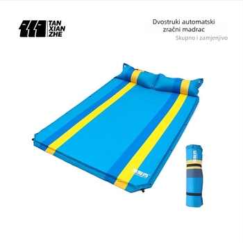 Explorer Spojiva PVC automatska nafukiva kamperska podloga – dvokrevetna ili jednokrevetna, 210T pongee PVC, 2.5 kg, nosivost 500 kg