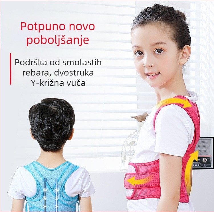 Dječji korektor držanja s podrškom leđa, prozračan, model 009