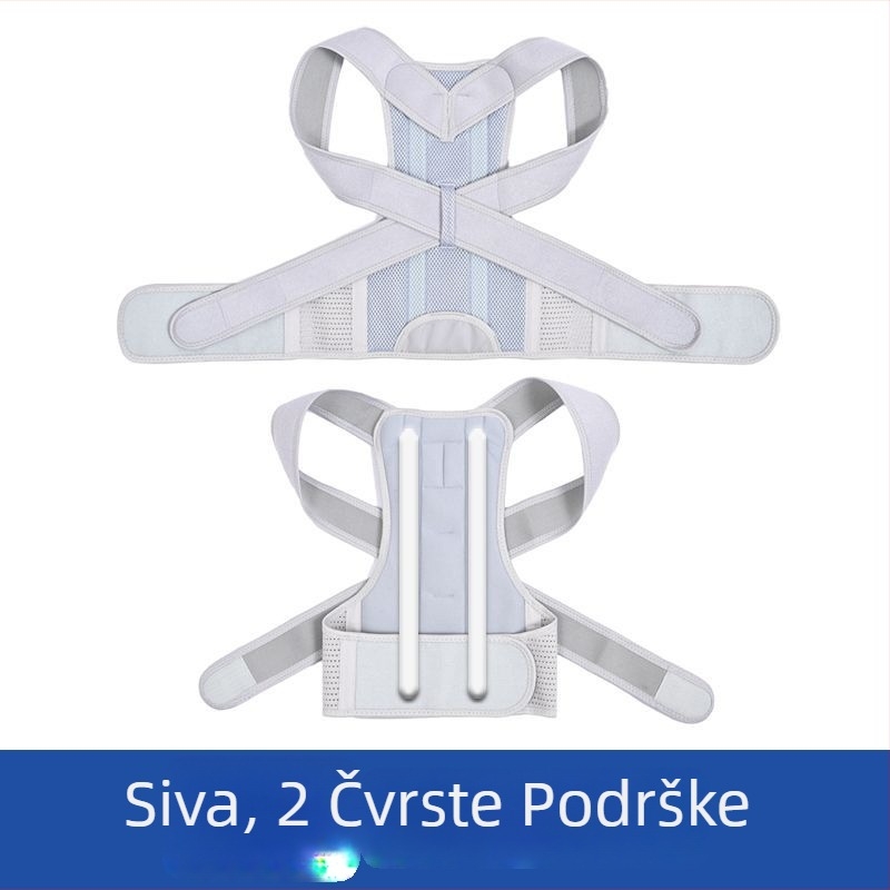 Pojas za korekciju držanja tijela za odrasle, poliestersko vlakno, BBBD07, podesivi ramenski remen, pogodan za košarku