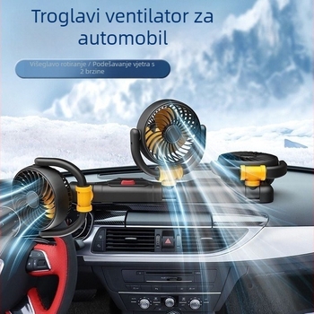 Automobilski ventilator s tri glavama, sklopivi, snažan protok zraka, model F4505
