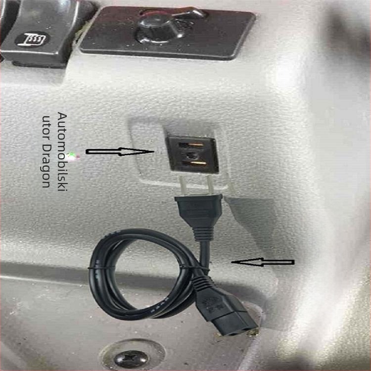 Napajajući kabel za automobilni električni čajnik, univerzalni, gumeni, Kaisida, 12V/96W ili 24V/200W