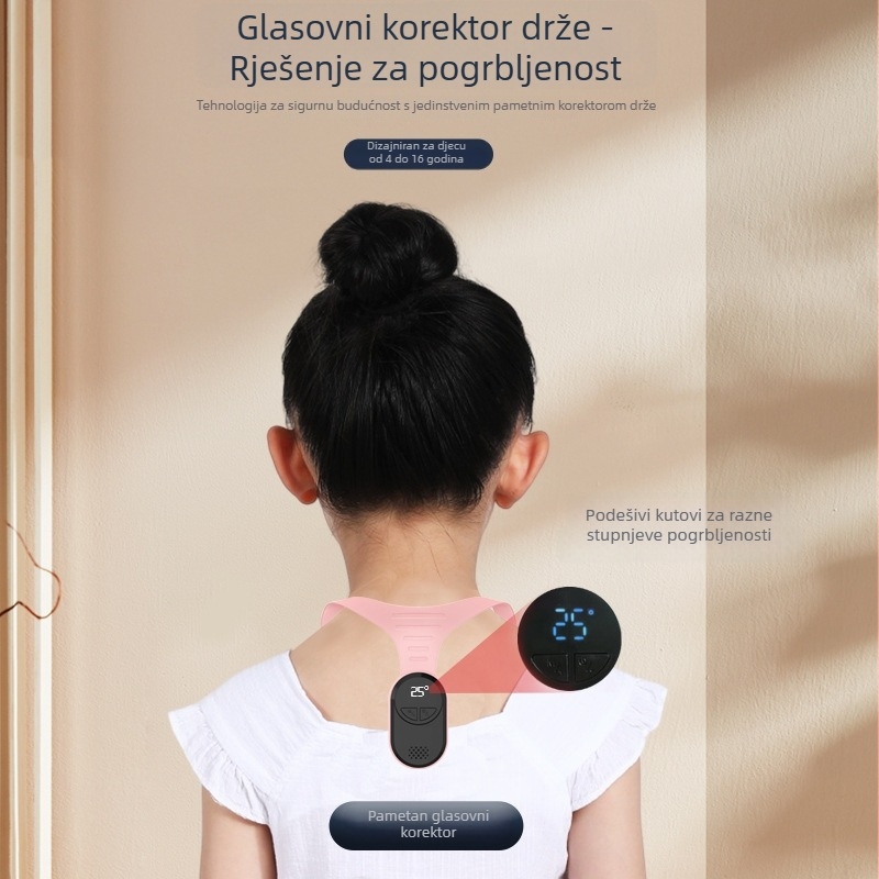 Inteligentni korektor držanja tijela za učenike s vibracijskim podsjetnikom i LCD zaslonom | Model 2232 magnetski, lansiran 2023-04-28