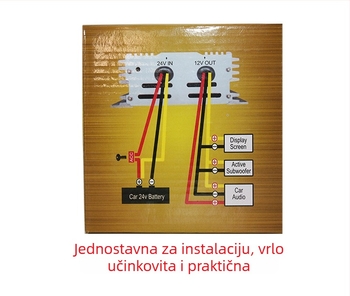 JL-20A automobilni konverter 24V na 12V, 240W, ulaz 22-26V