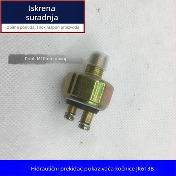JK613B hidraulični prekidač svjetla kočnice za viličare, paletne kolica i poljoprivredna vozila | Model JK613B, M10 navoj, Tip: hidraulični prekidač svjetla kočnice
