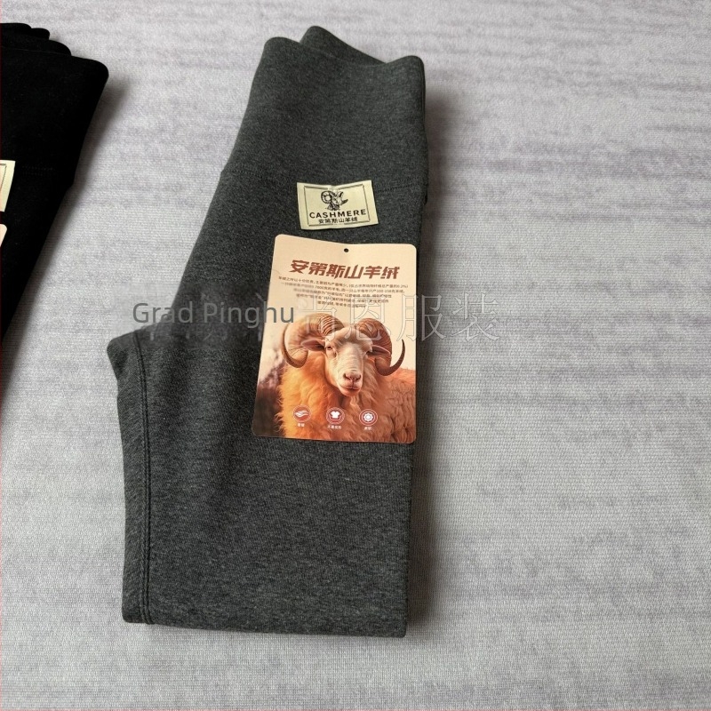 Leggings od Lyocella + pamuka + kašmira, visoki struk, debeli, elastični, jednofarbni, sadržaj glavne tkanine 50–70%