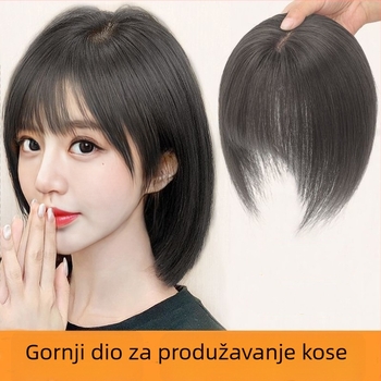 Perika za žene - 3D prozračne šiške, vlakno otporno na toplinu, bojanje dopušteno, mehanizam izrade