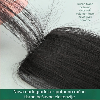 Dijelić perike – prirodna kosa, ručno tkanje, ravna kosa, model JFP40/50/60, može se bojiti i kovrčati
