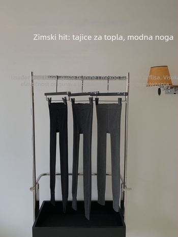 Ženske tajice od pamuka i elastana, potpuno duljine, 50–70% pamuka, uski kroj, jednobojni dizajn