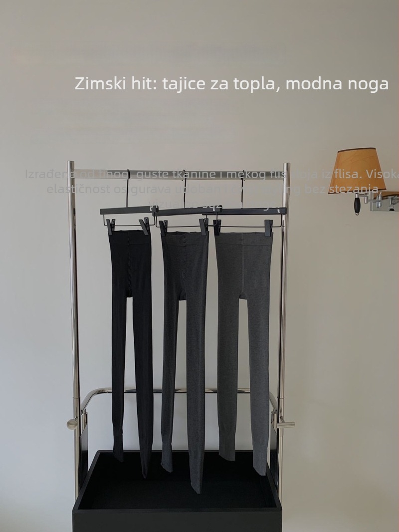 Ženske tajice od pamuka i elastana, potpuno duljine, 50–70% pamuka, uski kroj, jednobojni dizajn