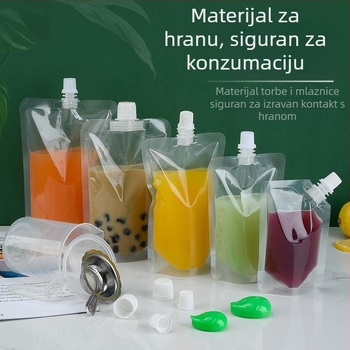 Jednokratna vrećica za napitke s nagibnim otvorom za napitke s mliječnim čajem, mlijekom od soje i želeom — dnevna proizvodnja 500 000; marka Cantonese