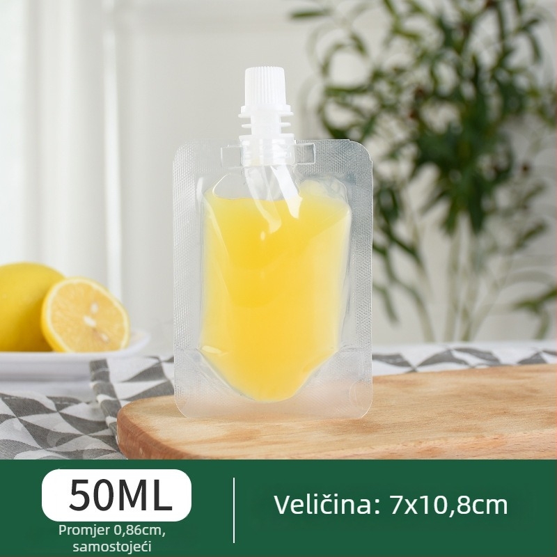 Jednokratna vrećica za napitke s nagibnim otvorom za napitke s mliječnim čajem, mlijekom od soje i želeom — dnevna proizvodnja 500 000; marka Cantonese