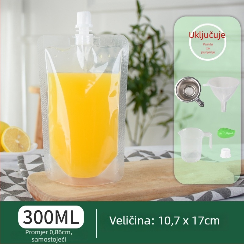 Jednokratna vrećica za napitke s nagibnim otvorom za napitke s mliječnim čajem, mlijekom od soje i želeom — dnevna proizvodnja 500 000; marka Cantonese