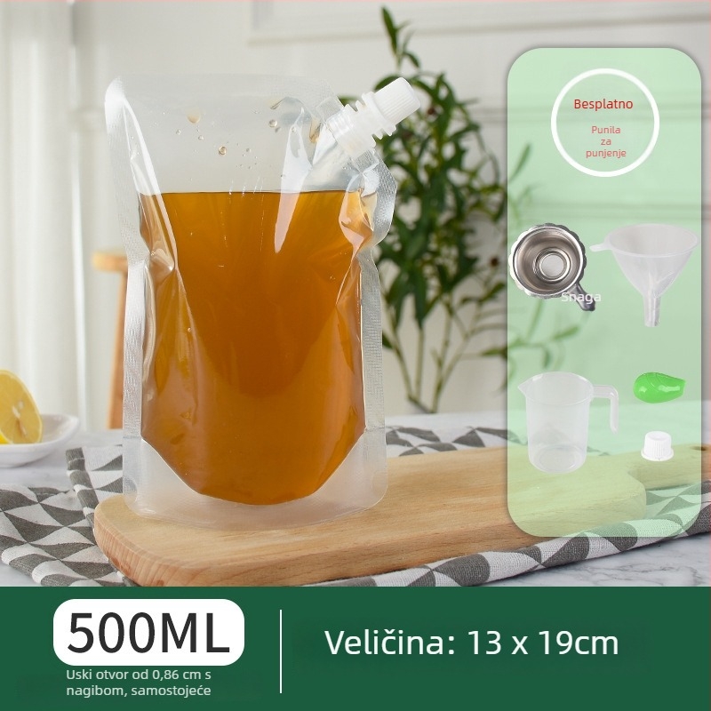 Jednokratna vrećica za napitke s nagibnim otvorom za napitke s mliječnim čajem, mlijekom od soje i želeom — dnevna proizvodnja 500 000; marka Cantonese