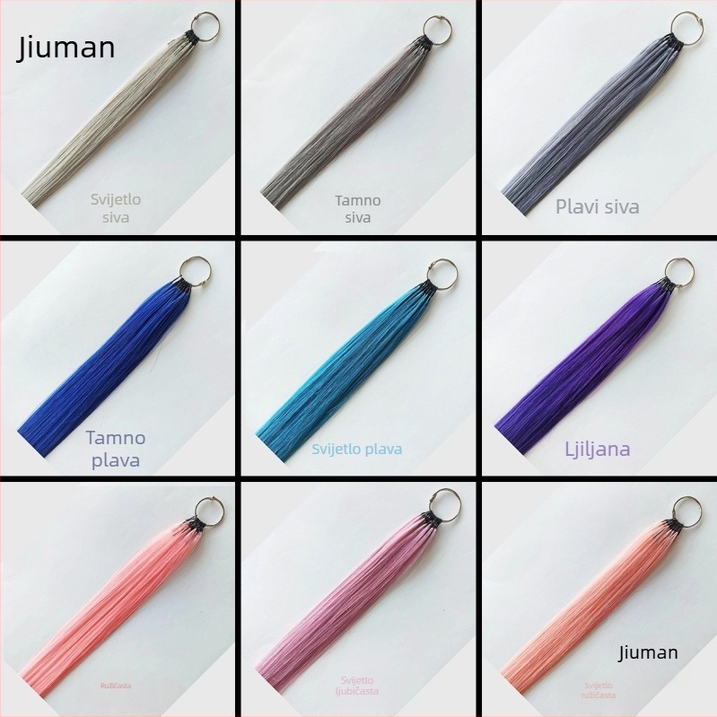 Produženje kose - bešavne, stil pero s naglascima, visi uz uho, proteinska svila