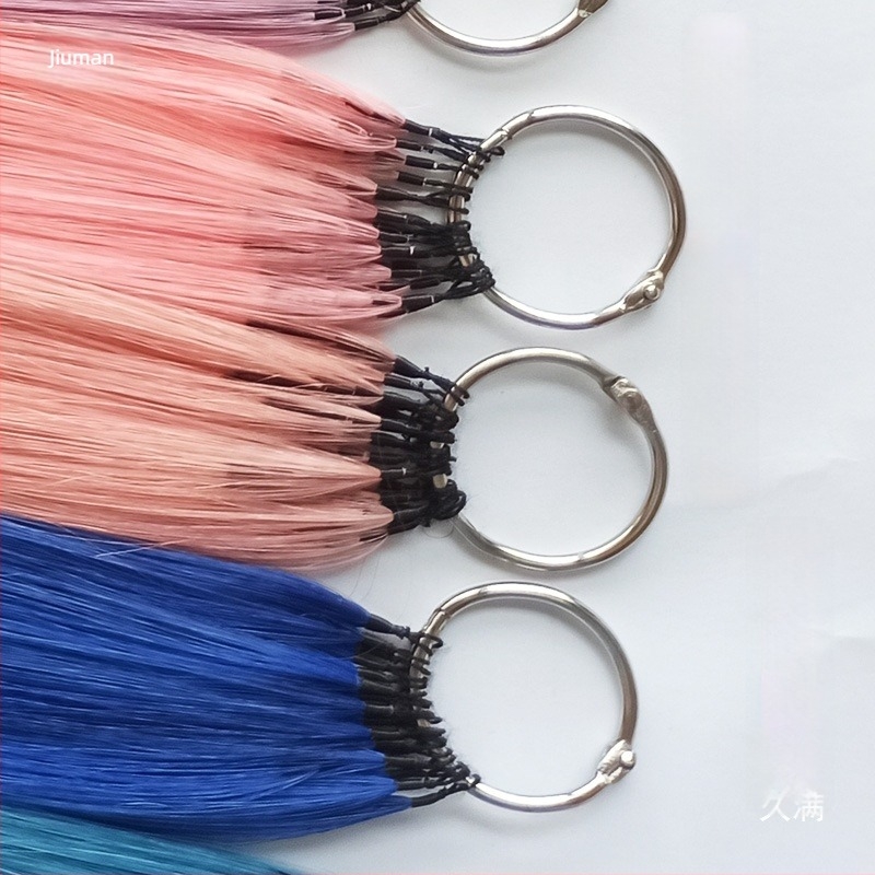 Produženje kose - bešavne, stil pero s naglascima, visi uz uho, proteinska svila