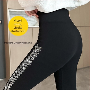 Geometrijske legice, visoki struk, kratka duljina, uski kroj, mješavina modalnog pamuka s viskozom i poliestrom