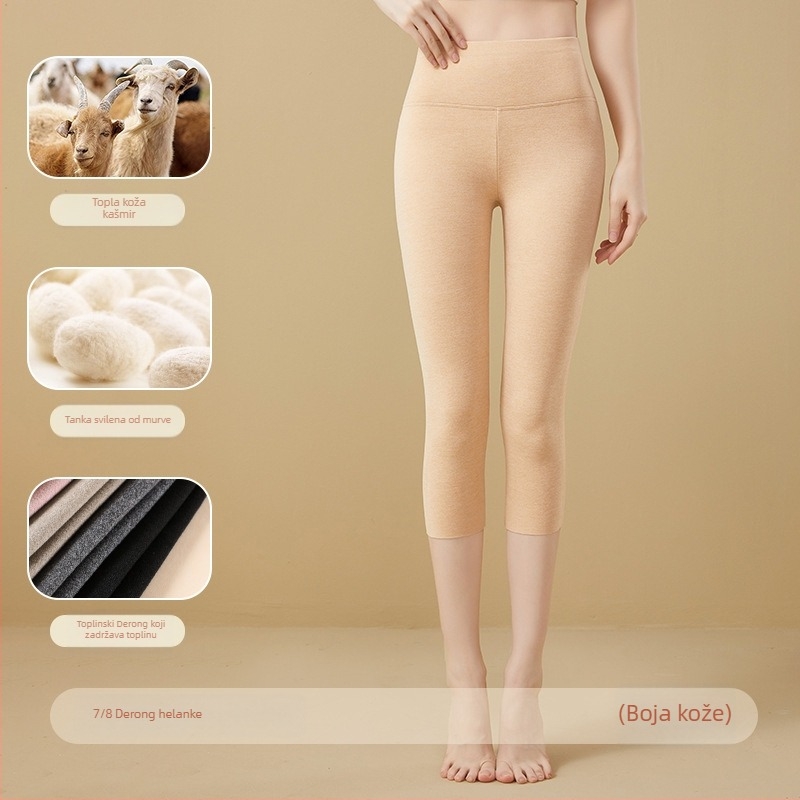 Derong termanske cropped hlače, 90–95% poliester, spandex <30%, mikroelastične