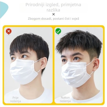 Muška perika, Morgan stil, korejski izgled, ljudska kosa, volumen, pogodna za bojanje i trajnu