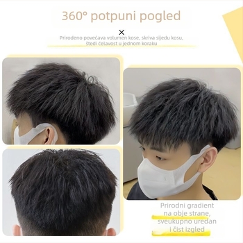 Muška perika, Morgan stil, korejski izgled, ljudska kosa, volumen, pogodna za bojanje i trajnu