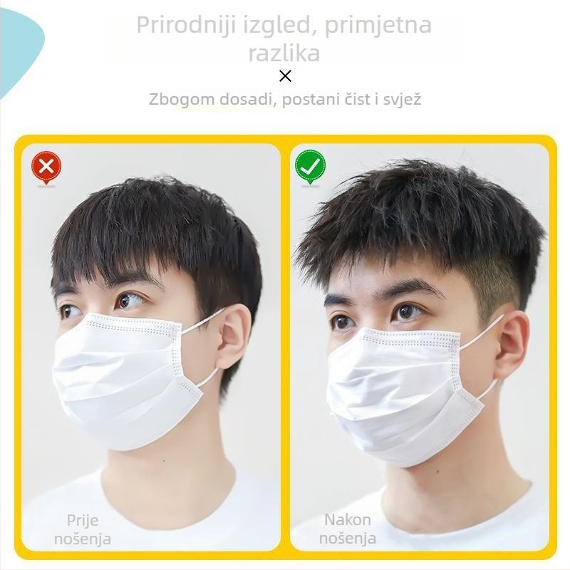 Muška perika, Morgan stil, korejski izgled, ljudska kosa, volumen, pogodna za bojanje i trajnu