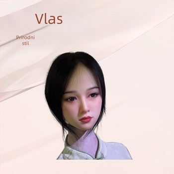 Dodatak od pravih ljudskih vlasi za vrh glave, ravne dlake, ručno tkan, može se obojiti