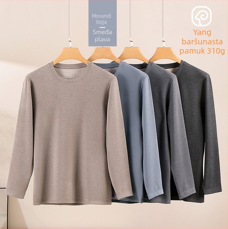 Unisex termo donje rublje set - ekstra debela grijna vlakna 301-350 g/m², dvostrano četkano, okrugli ovratnik, osnovni sloj ili vanjska odjeća