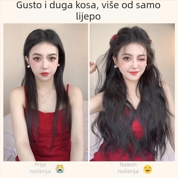Perika od jednog dijela s vodnim valovima - lagana, prirodan izgled, mehanička konstrukcija, mješavina svile