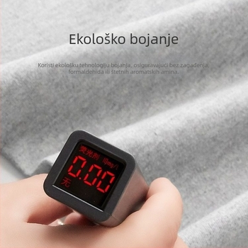 Muški termalni komplet za proljeće–jesen: top s okruglim izrezom i duge hlače, bez šavova, jednodijelni, poliester 80–90%, 181–200 g/m2