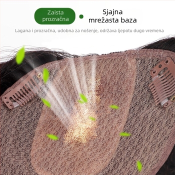 Dijelić perike za žene, ljudska kosa, model Silk mesh curly hair, obrada: mehanički proces, može se bojiti ili permati