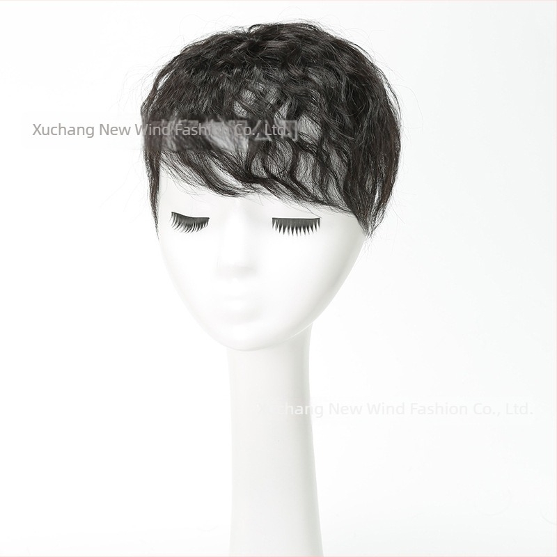 Parika za žene – dodatak za prekrivanje sijede kose s bangs, kratki volumenski stil; vlakno otporno na visoku temperaturu; model: Corn Hot Reissue Block; za žene; nije pogodno za bojanje