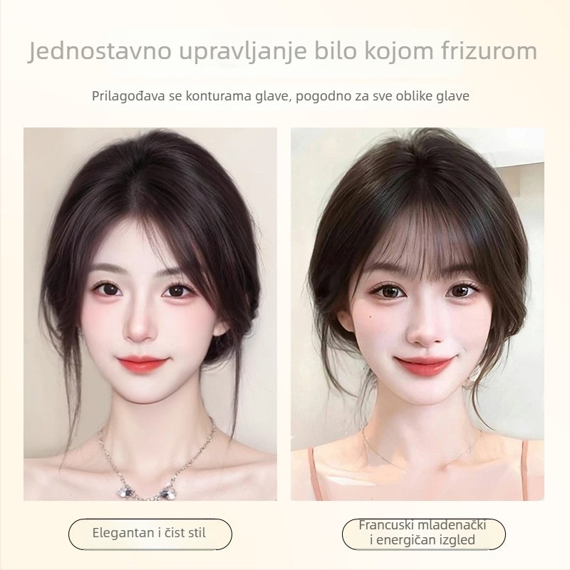 Dodatak za kosu Cloud Light Gauze Seamless Hairpiece — pravo ljudsko vlasi, ručno tkanje, ravne