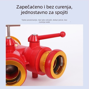 Vatrogasni hidrant, Jedan ulaz – Tri izlaza, Visok tlak, Lagan, aluminijsko-magnijeva legura, Model FIII80/65