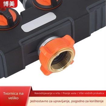 Četverostruki spoj vodovodnog cijevi s vanjskim navojem, Europski standard, za navodnjavanje, model 85003-2, BSP 3/4