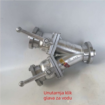 Tengda vodni razdjelnik 65/65*2, aluminijska legura, nazivni tlak 1.6 MPa, za protupožarne sustave