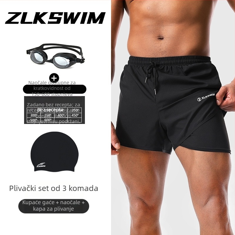 Muške kupaće šorceve – brzo sušeće, jednobojni model (96% poliester, 4% elastan; podstava: 95% poliester, 5% elastan; težina 200 g; stil: briefs)