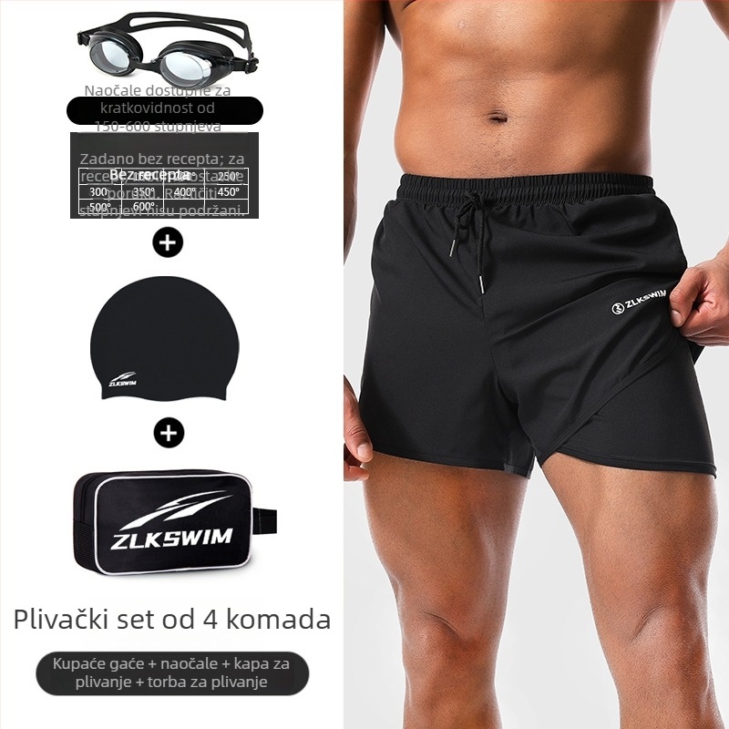 Muške kupaće šorceve – brzo sušeće, jednobojni model (96% poliester, 4% elastan; podstava: 95% poliester, 5% elastan; težina 200 g; stil: briefs)