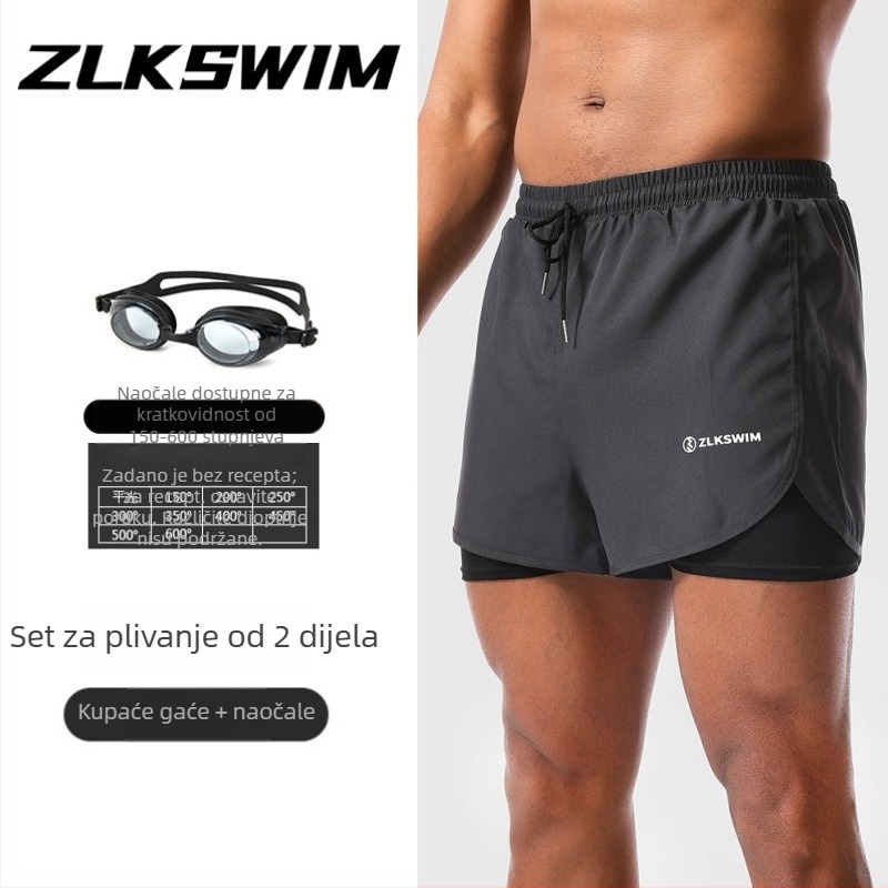 Muške kupaće šorceve – brzo sušeće, jednobojni model (96% poliester, 4% elastan; podstava: 95% poliester, 5% elastan; težina 200 g; stil: briefs)