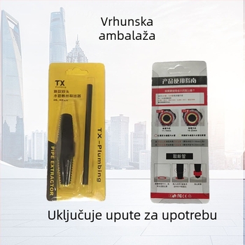 Dvoglavi izvlačivač navoja i uklanjivač cijevi – za kućnu i industrijsku upotrebu, ručno, karbonska čelika, TX