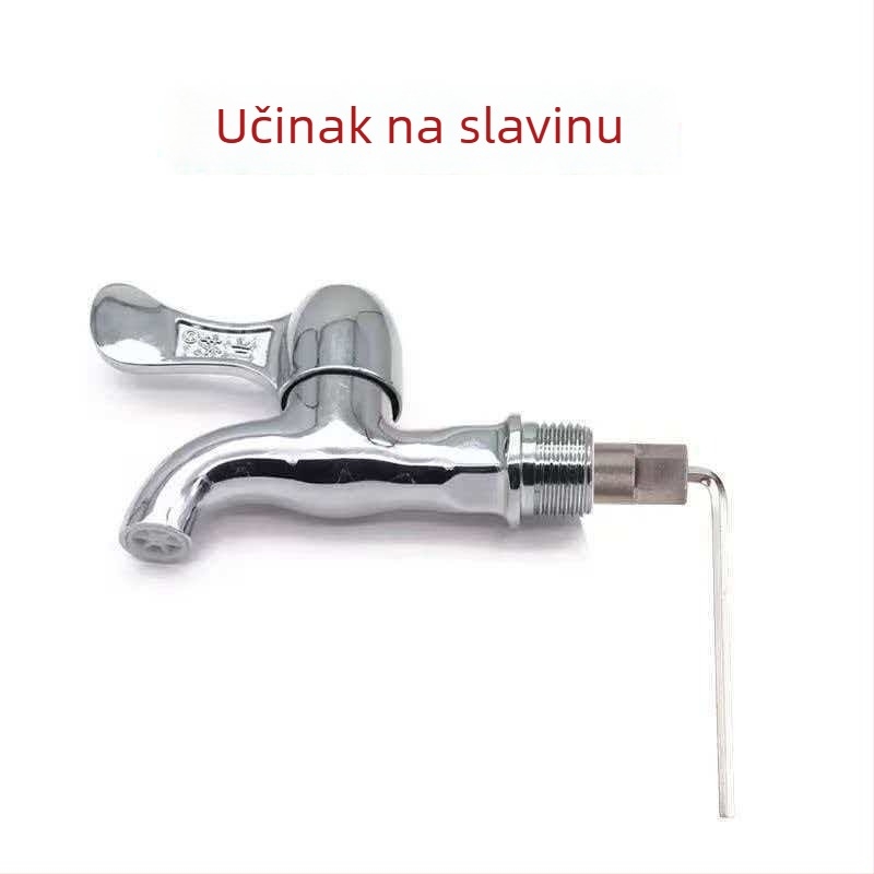 Alat za izvlačenje oštećenih navoja za trokutasti ventil u kućnoj vodovodnoj instalaciji