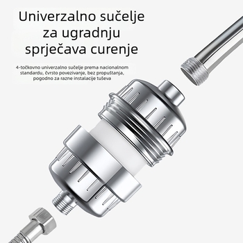 Tuš glava s filtrom i pročišćivačem vode — kućište od ABS-a, izlaz raspršivača, zidna montaža, model My668