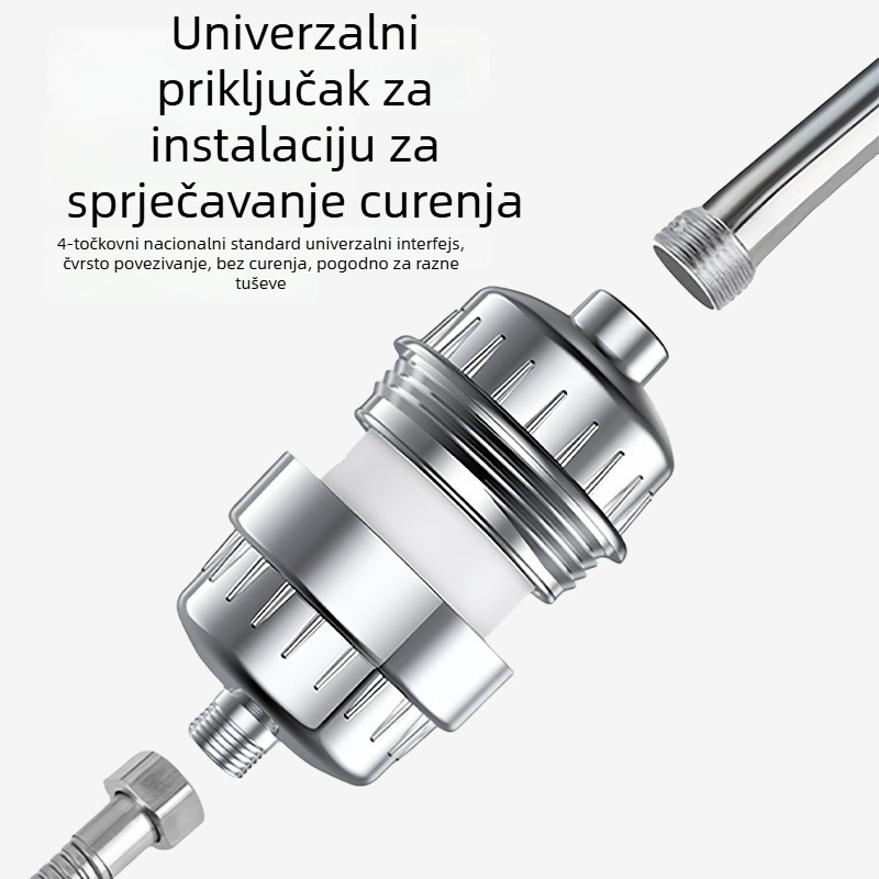 Tuš glava s filtrom i pročišćivačem vode — kućište od ABS-a, izlaz raspršivača, zidna montaža, model My668