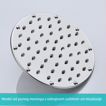 Top Spray tuš glava – 304 nehrđajući čelik, kišni tuš, povećanje tlaka, odvojiva, ogledno polirana, model 11