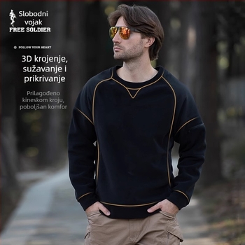 Muška vanjska jakna od flisa, pulover stil, polarni flis, podstava, vjetroodbojna, za zimu, proljeće i jesen